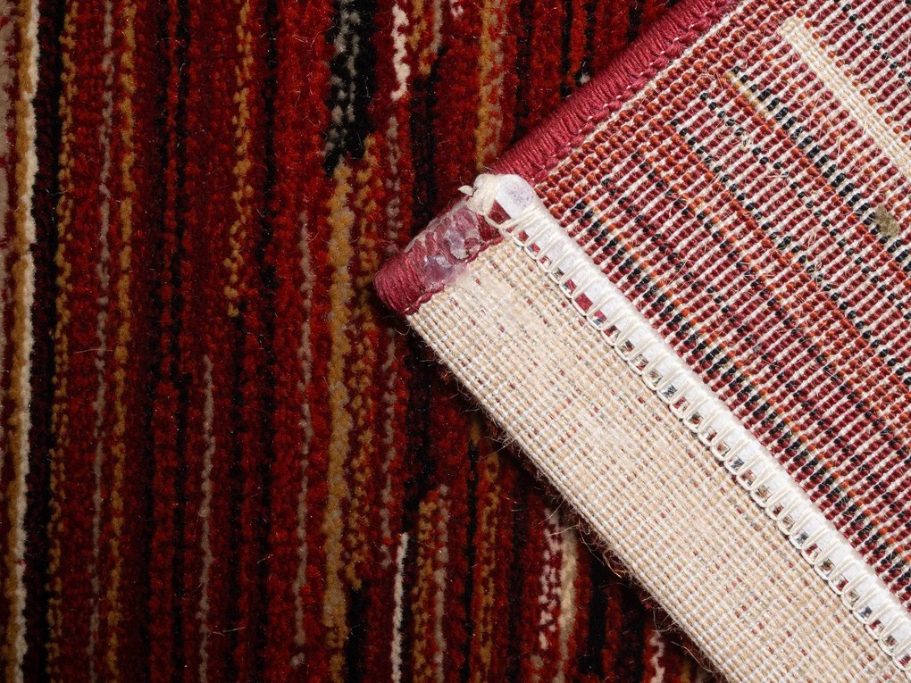 Spoltex, Kusový koberec Cambridge red / beige 5668, 160x230, červená, obývacia izba