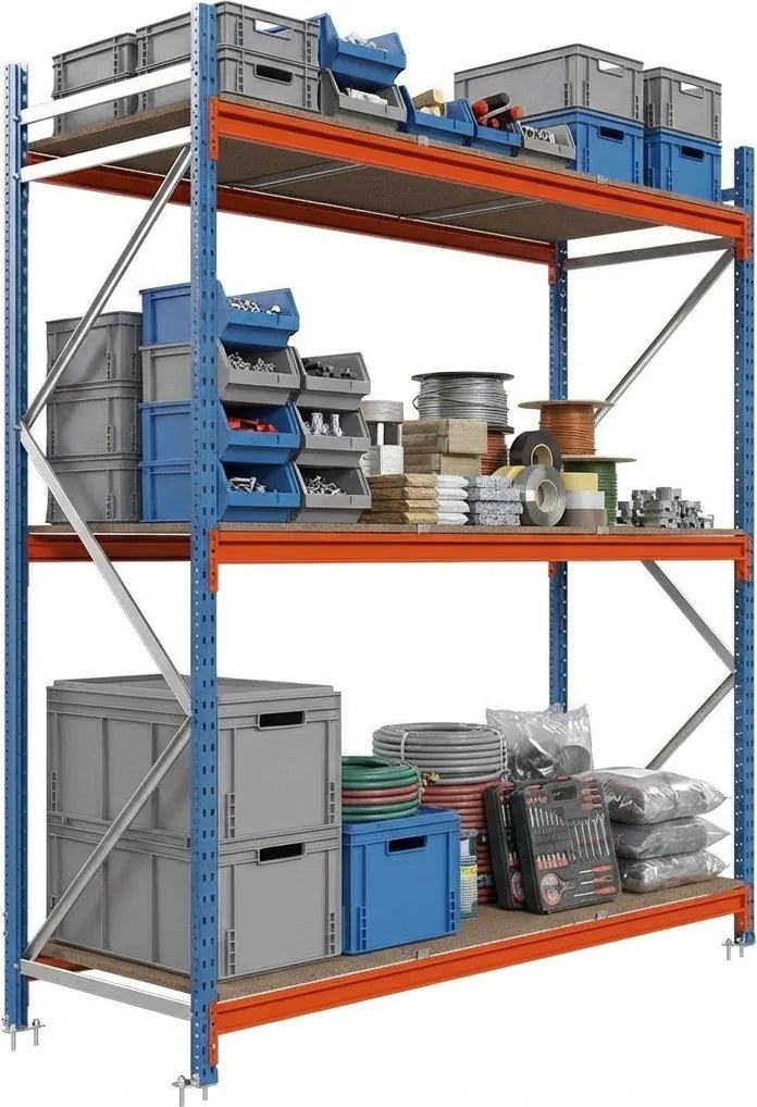 Priemyselný regál Longspan s DTD policou