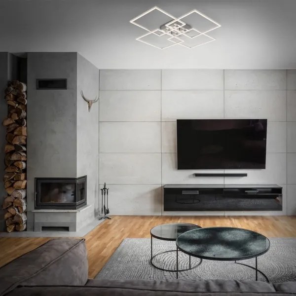 Briloner - LED Stmievateľný prisadený luster FRAME 4xLED/12W/230V