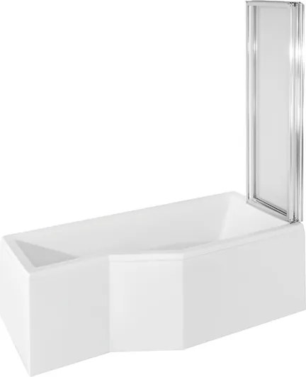 Besco Akrylátová atypická vaňa s vaňovou zástenou INTEGRA VK 2 150x75 (170x75) BESCO-Rozmery: 150x75, BESCO-Farba: Biela, BESCO-Orientácia: Ľavá