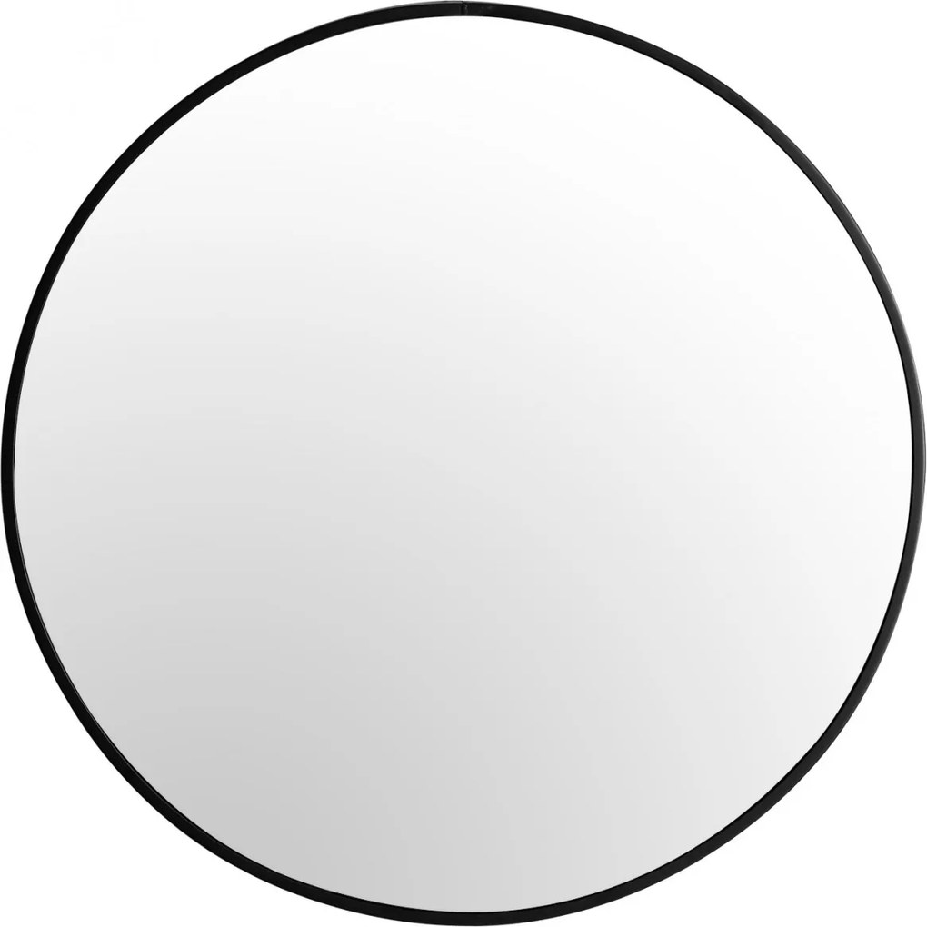 Tutumi Guľaté zrkadlo Loft SLIM 60 cm čierne