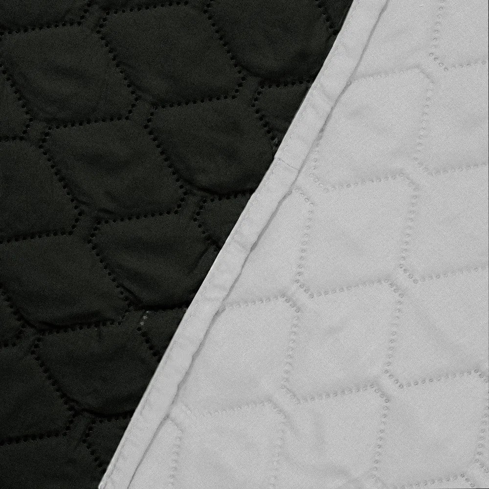 Čierno-strieborný obojstranný pléd z mikrovlákna DecoKing Axel, 240 × 260 cm