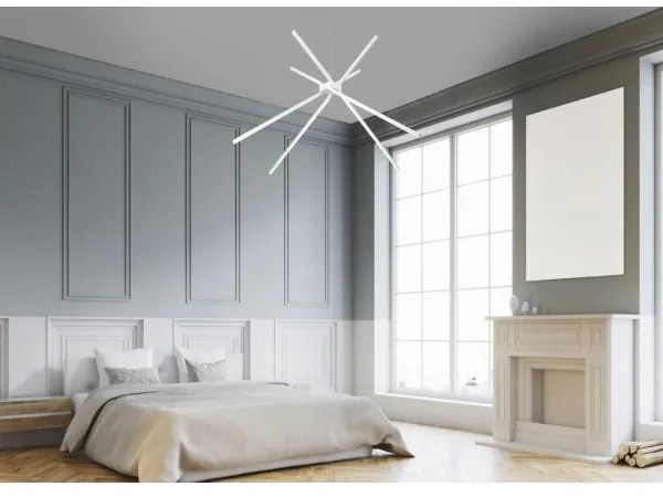 MAXLIGHT P0270 - LED Luster na lanku SPIDER LED/33W/230V biela