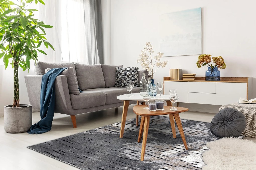 Moderný koberec COZY 8876 Rio, sivý