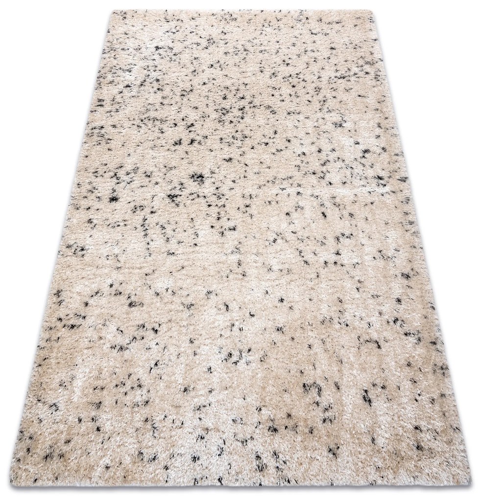 Koberec FLUFFY 2372 shaggy,  bodky krém / antracit