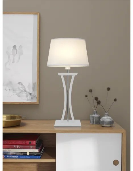 Cottex B2429V - Stolná lampa NEW CHELSEA 1xE14/40W/230V biela