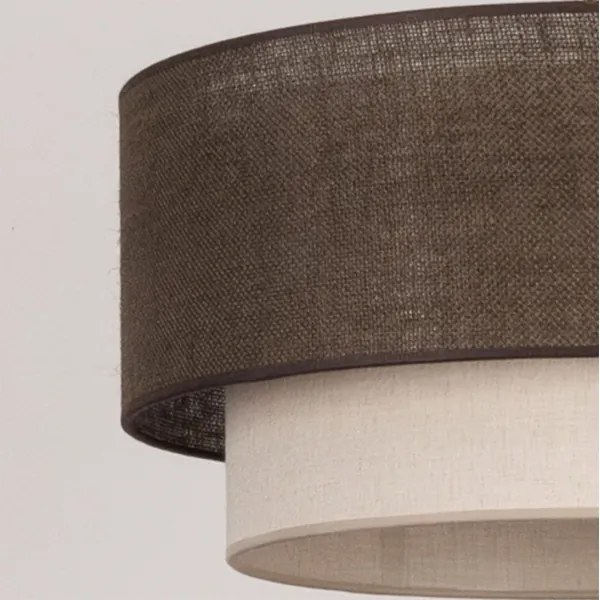 BRILAGI - LED stropné svietidlo BOHO ECO 1xE27/10W/230V pr. 40 cm hnedá/krémová