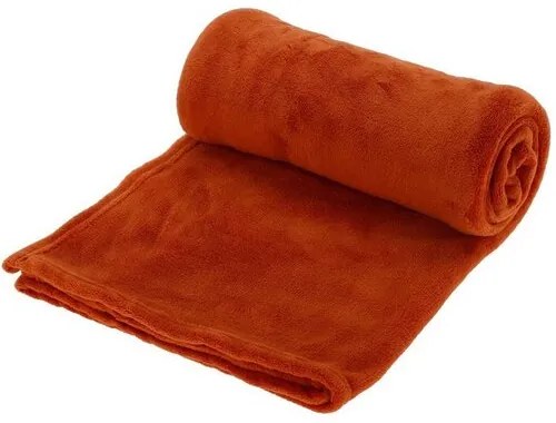 Deka fleece terracota, 125 x 150 cm