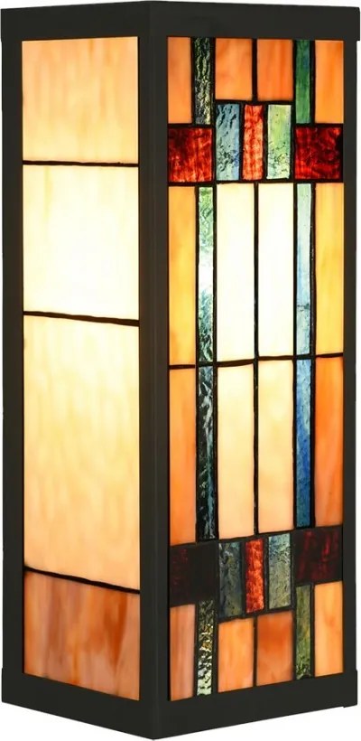 Nástenná lampa tiffany Yves I - 14*16*40 cm E27/max 1*100W
