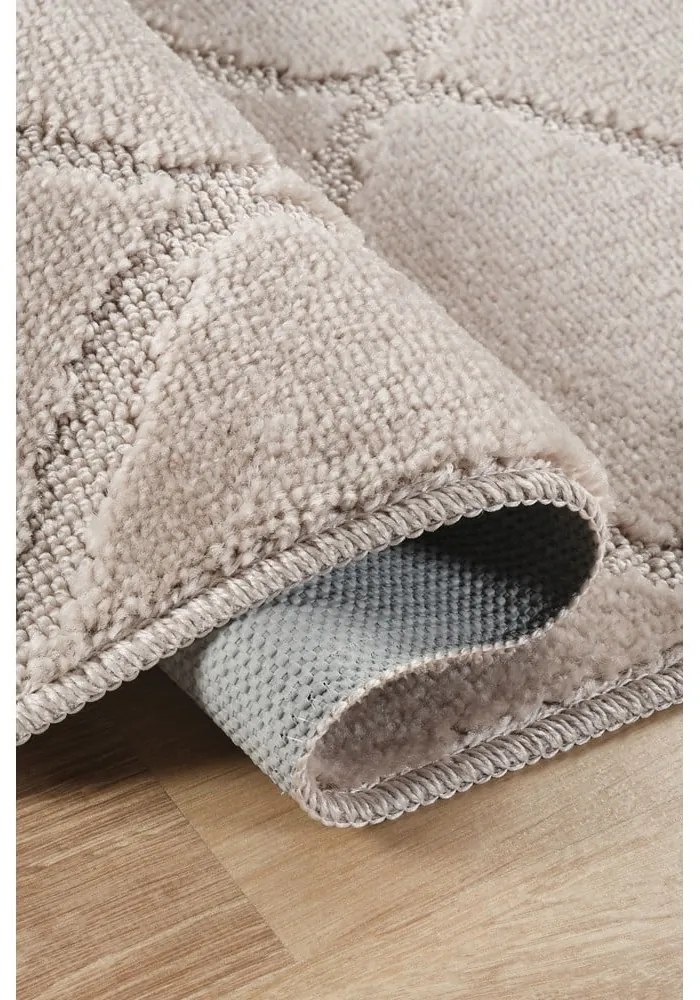 Svetlohnedé kúpeľňové predložky v súprave 2 ks 50x80 cm Cizgili – Foutastic