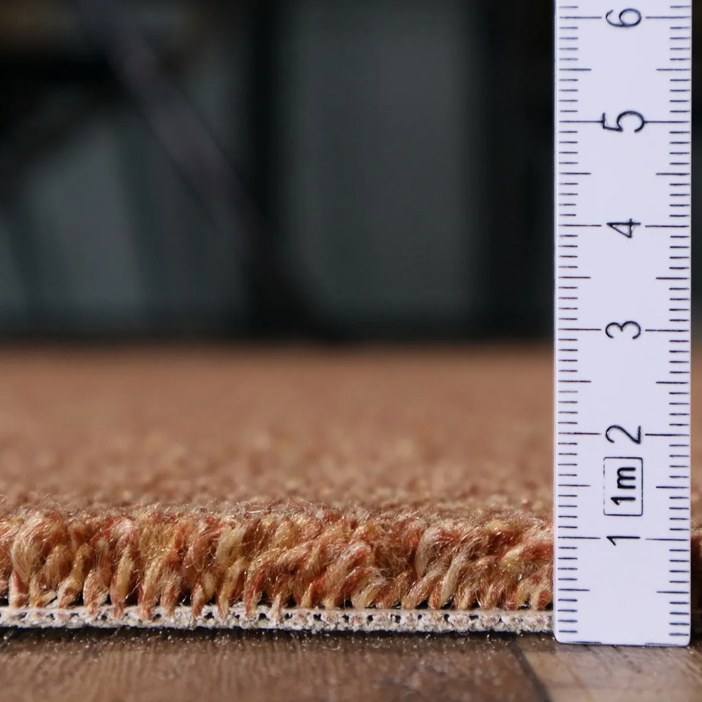 Condor Carpets, Metrážny koberec Prestige 496, na mieru, šíře 4m, oranžová, ab (mriežka), detská izba