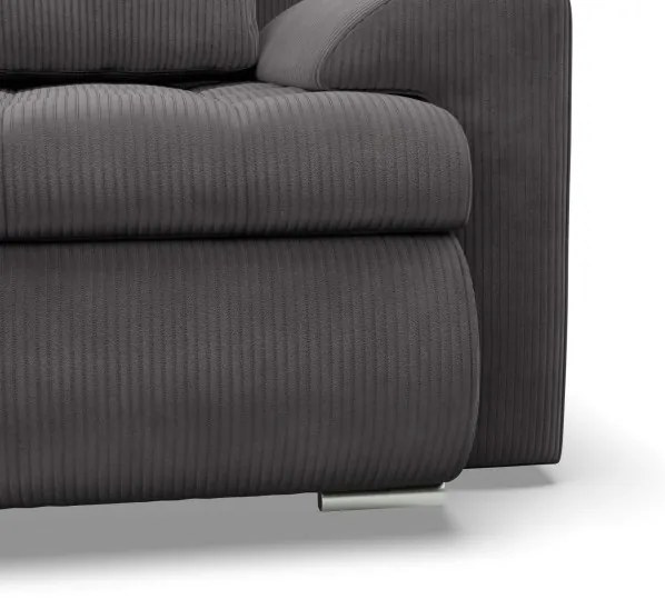 Trojmiestna rozkladacia sedačka FORESTA tmavosivá