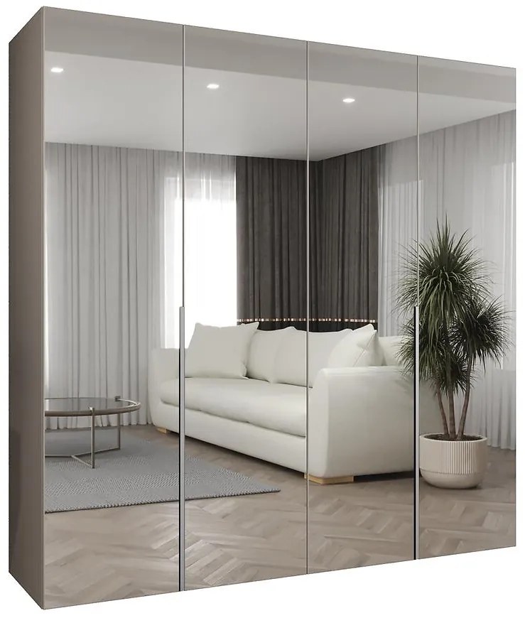 Skriňa Alicante III 200 kašmír/strieborný