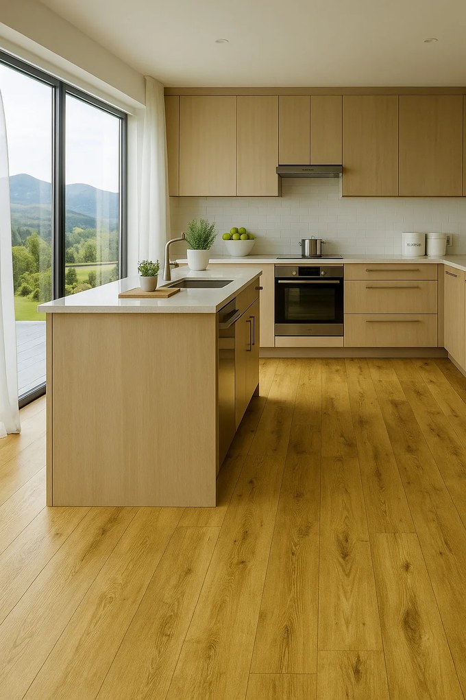 Beauflor, PVC podlaha - lino Texalino Supreme 667M Tasmanian Oak - dub, na mieru, šíře 2m,3m,4m,5m, hnedá, filc, chodba / predsieň