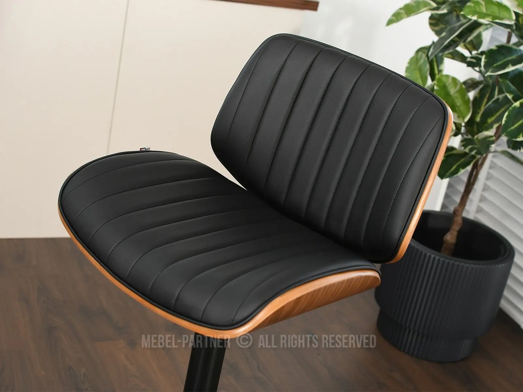 Stolička Hamand (orech tmavý + čierna). Akcia -13%. Vlastná spoľahlivá doprava až k Vám domov. 1110618