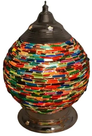 Stolná lampa mosaic orient Globe beads PATCHWORK Ø15