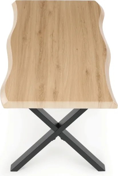 Konferenčný stolík CT-F4312 OAK divoký dub / čierny