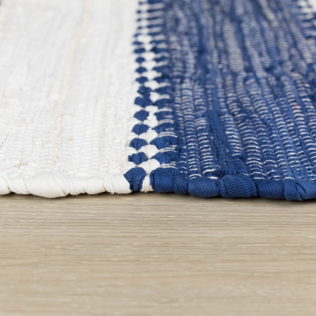 My Flair, Kusový koberec Ashram Blau, 140x200, modrá, chodba / predsieň