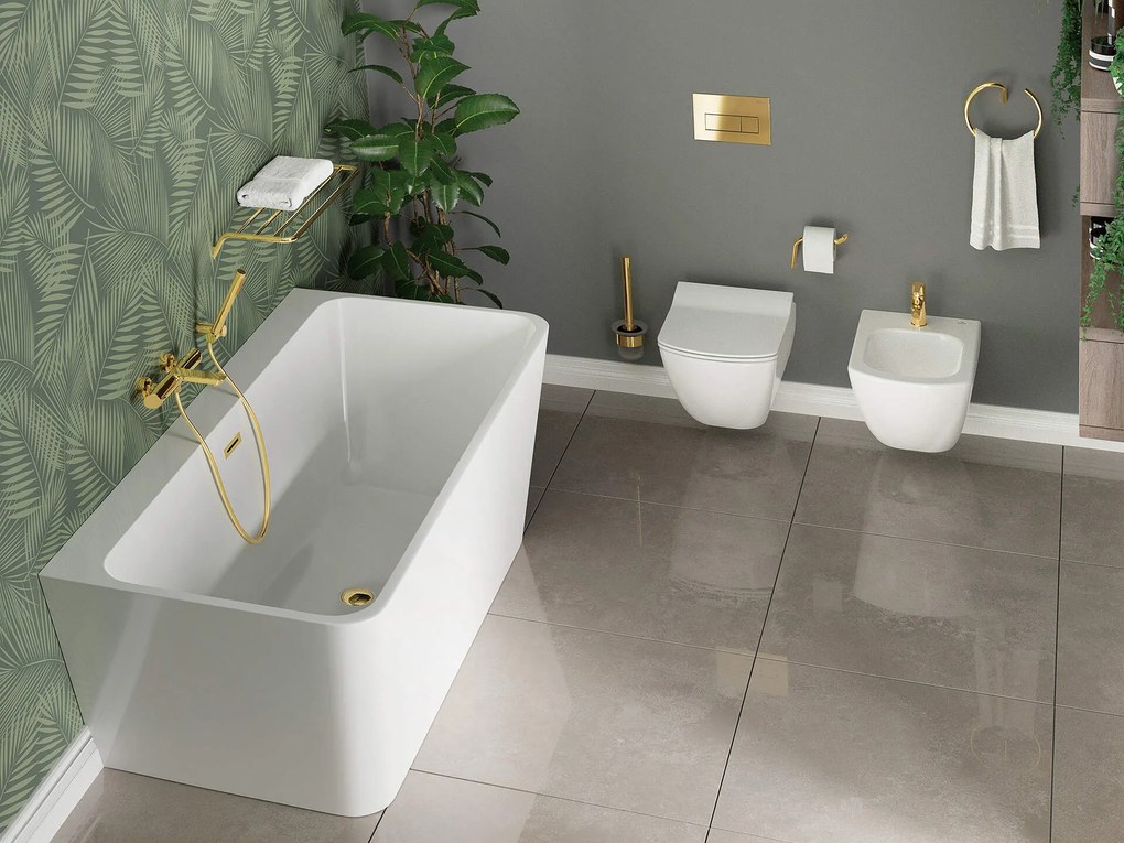 Deante Anemon, závesný bidet  52 x 37 cm Rimfree, biela, CDZ_6BPW