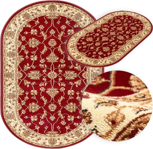 Koberec Agnella Standard Begonia bordový ovál