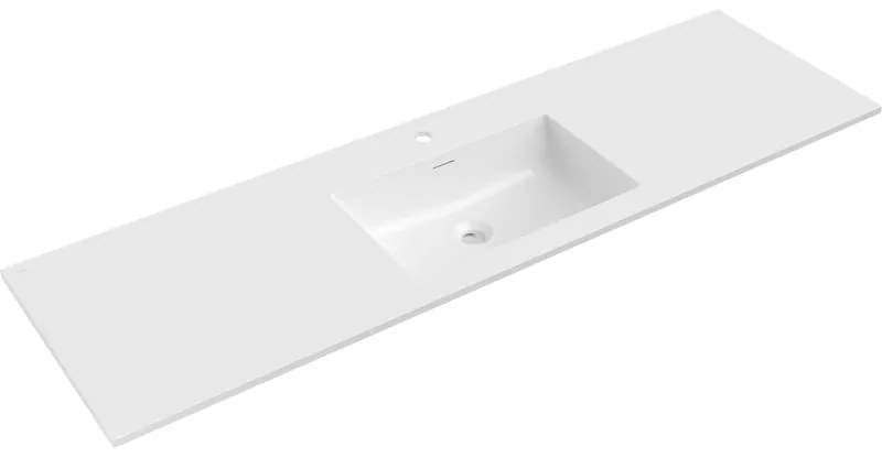 Mexen Otis, umývadlo na zapustenie 161 x 46,5 cm, biela lesklá, 25181600