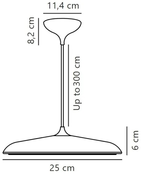 DFTP by Nordlux - LED Stmievateľný luster na lanku ARTIST LED/14W/230V pr. 25 cm medená