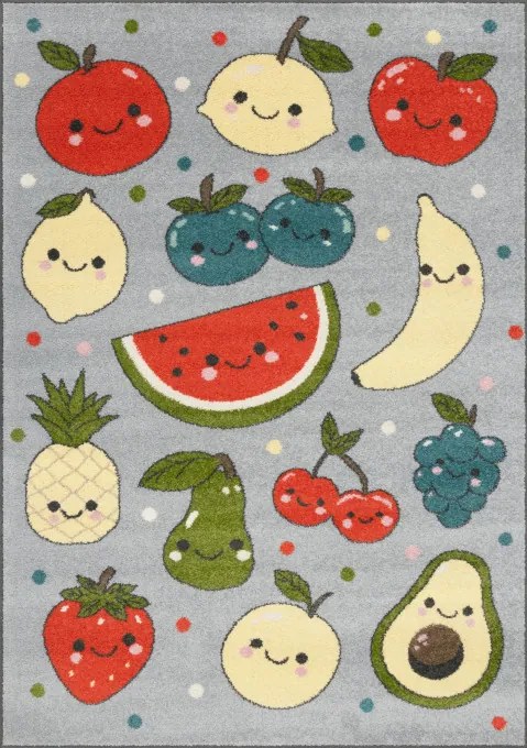 Koberec FD Funky Top Fruits svetlosivý
