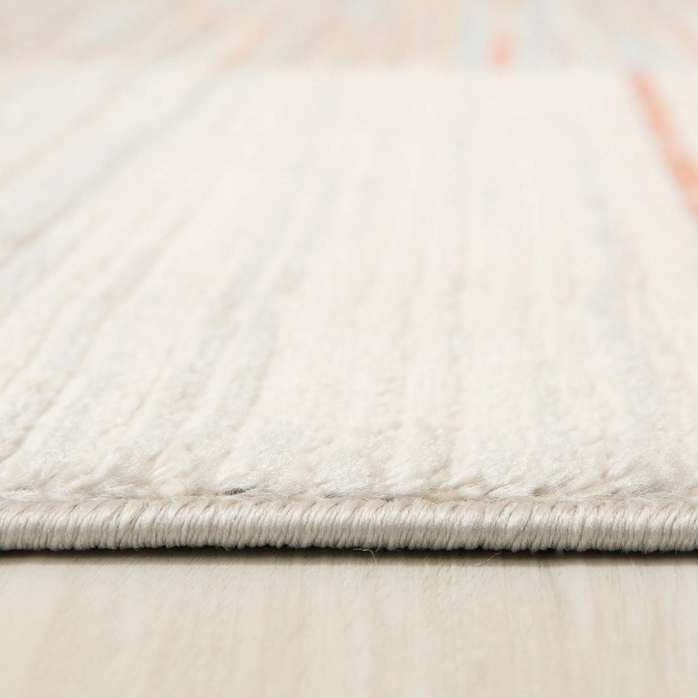TA Koberec G498C WHITE/SALMON PORTLAND HIK Biely Obdĺžnikový Rozmer: 200x300 cm