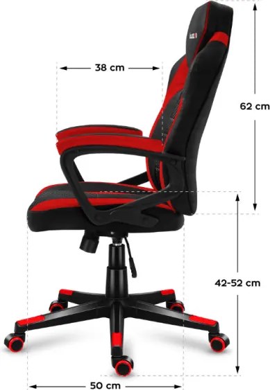 Herná stolička Force 2.5 Red Mesh