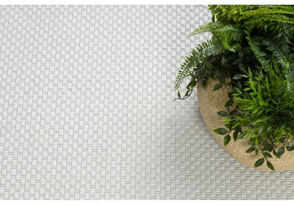 Kusový koberec Decra biely kruh 150cm