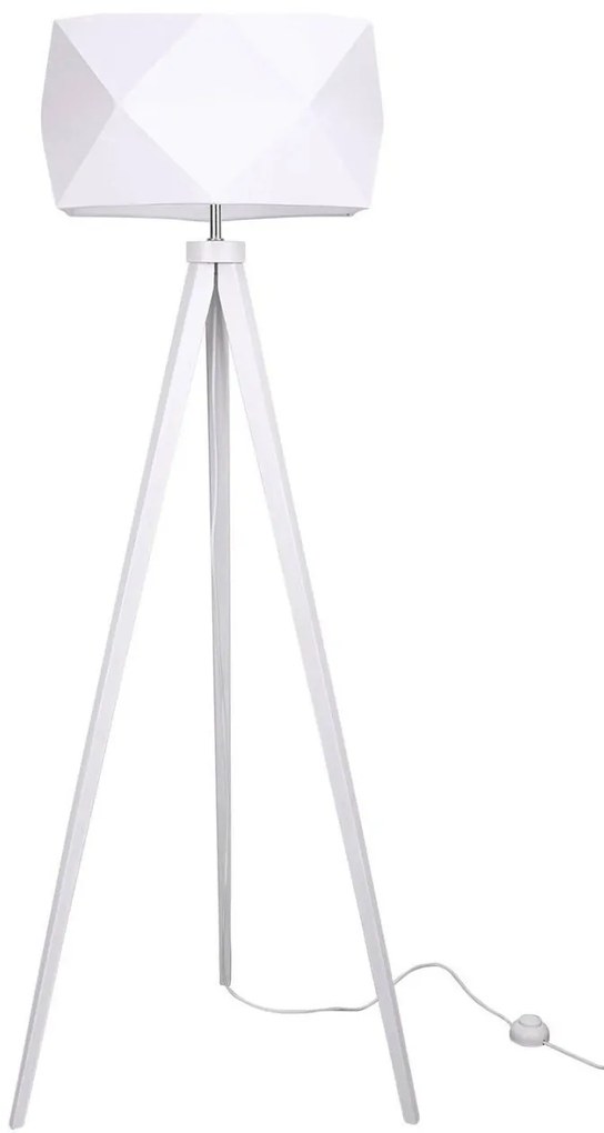 Podlahová lampa DIAMOND, 1x textilné tienidlo (výber zo 4 farieb), (výber z 5 farieb konštrukcie)