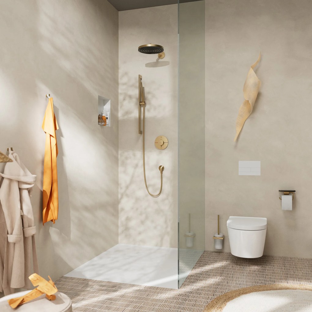 Hansgrohe ShowerSelect Comfort S, termostat pod omietku pre 2 spotrebiče, kartáčovaný bronz, HAN-15554140
