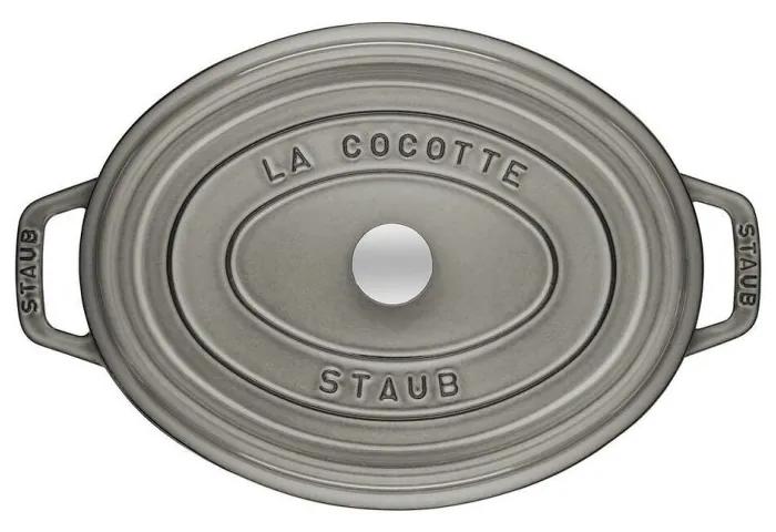 Staub Cocotte hrniec oválny 17 cm/1 l sivý, 1101718