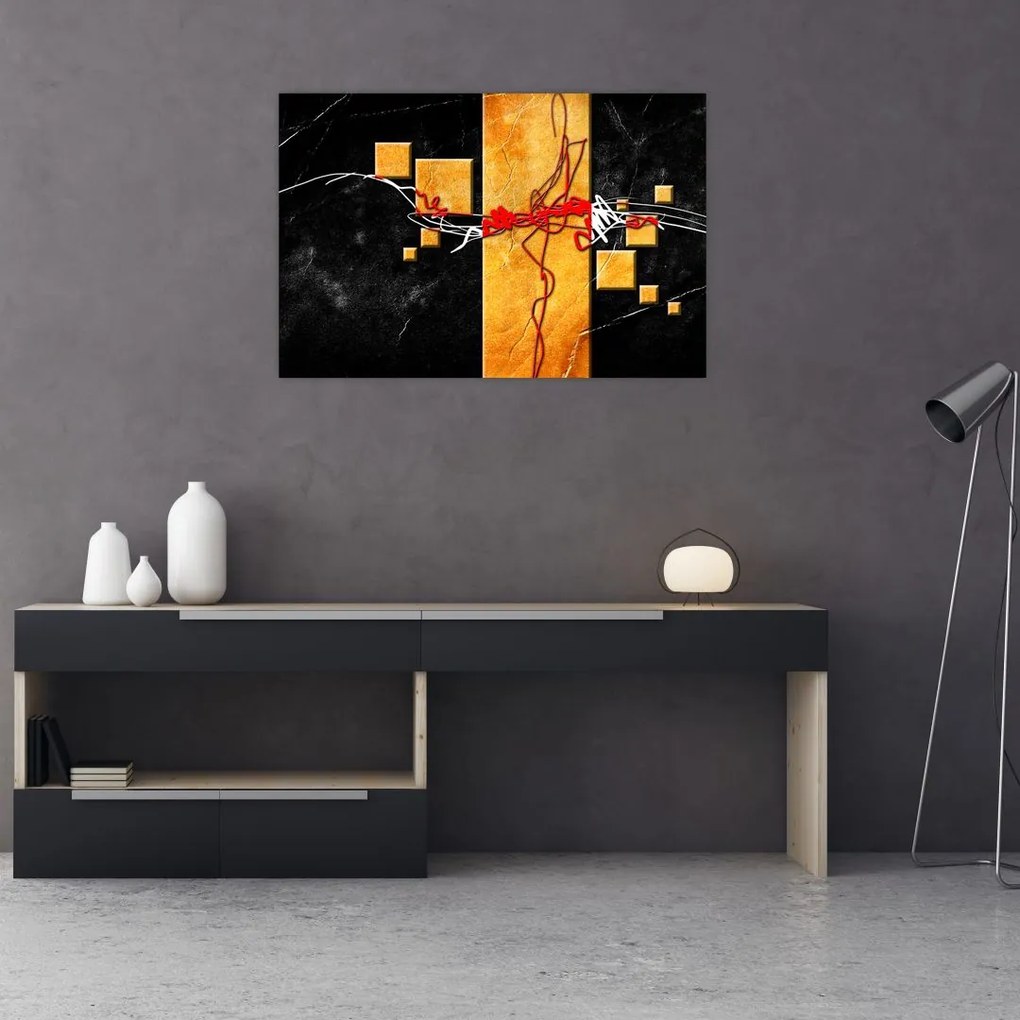 Abstraktný obraz - Tanečnice (90x60 cm)