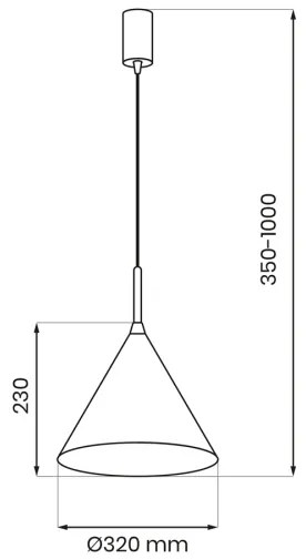Závesný luster CAPITAL 1xGX53/15W/230V, priemer 32 cm, krémová