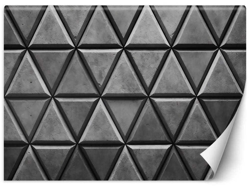 Fototapeta, Geometrické trojúhelníky 3D - 100x70 cm