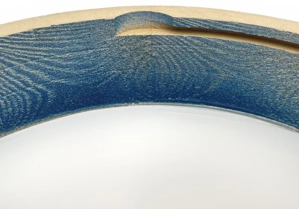 Brilagi - Stropné svietidlo PINO 2xE27/15W/230V borovica/modrá priemer 37,5 cm