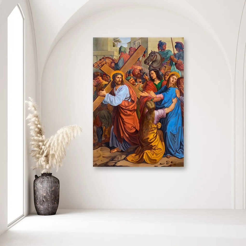 Obraz na plátně RELIGIÓZNÍ Ježíšova křížová cesta - 60x90 cm