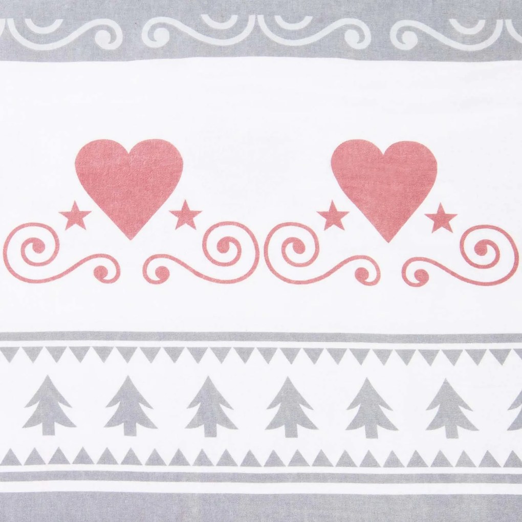 VIANOČNÉ FLANELOVÉ OBLIEČKY FLANELOVE 140X200 CM, 1KS 70X80 CM VZOROVANÉ