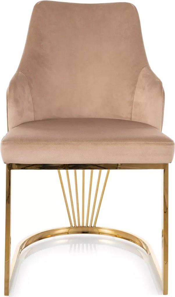 SI Alure Velvet stolička béžová