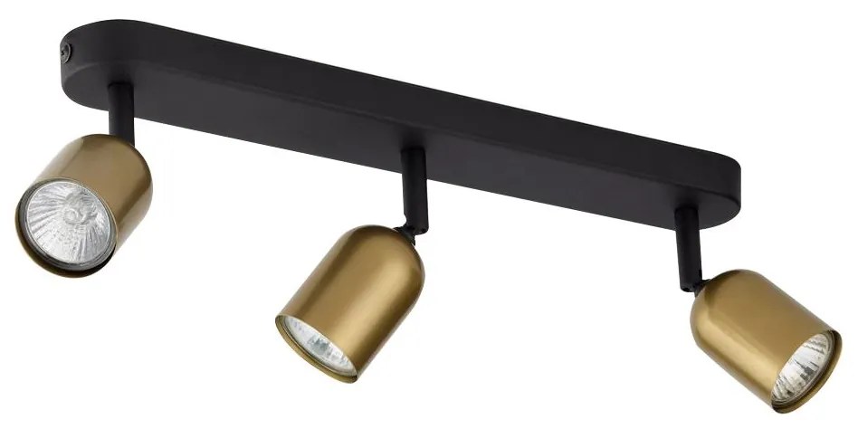 Bodové svietidlo TOP 3xGU10/10W/230V zlatá/čierna