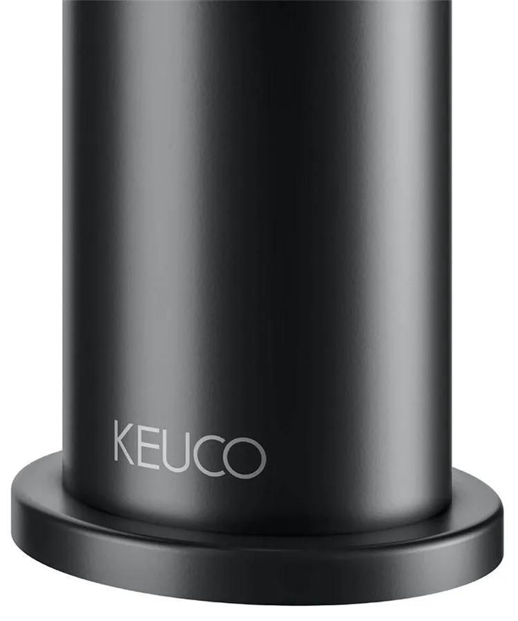 KEUCO IXMO Pure páková umývadlová batéria s odtokovou súpravou s tiahlom, výška výtoku 52 mm, čierna matná, 59504371000