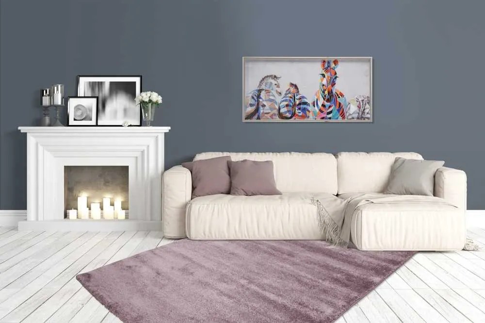 Lalee Kusový koberec Softtouch 700 Pastel Purple Rozmer koberca: 80 x 150 cm
