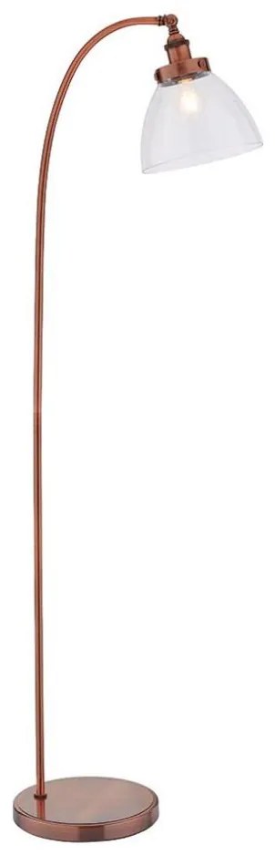 Endon 77862 - Stojacia lampa HANSEN 1xE27/40W/230V medená
