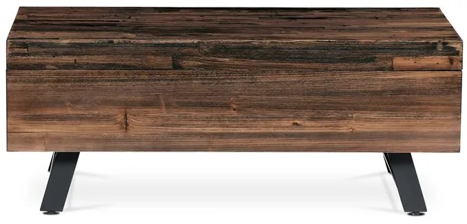 Autronic BONTEC Konferenčný stolík 120x60cm, masív, old wood, AHG-536 PINE Farba: Hnedá