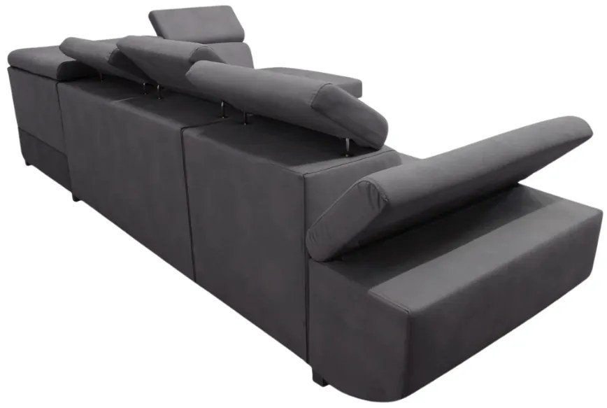 Rohová rozkladacia sedačka MAXIM MAXI L antracit