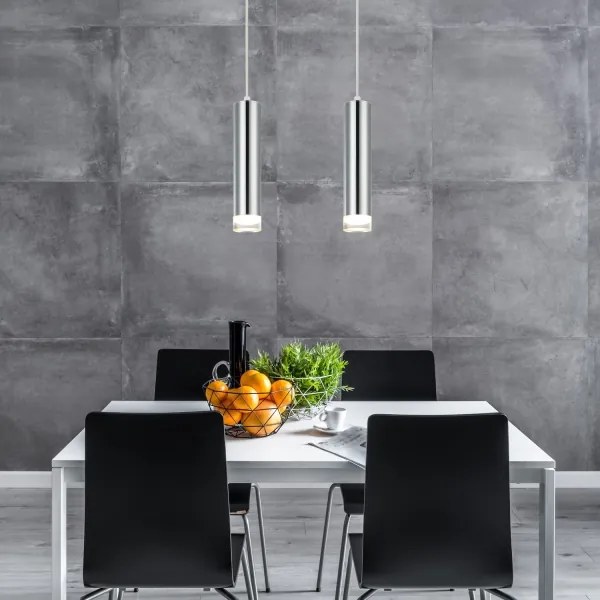 Luster na lanku ARMIN 2xGU10/10W/230V lesklý chróm