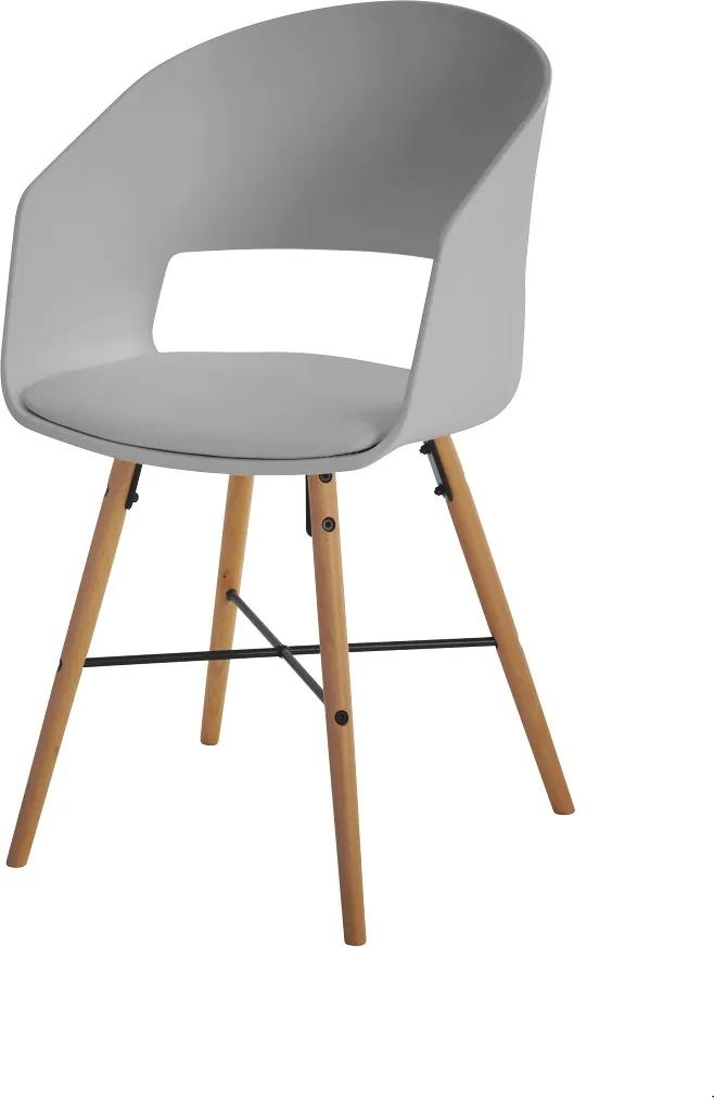 Dizajnová stolička Alexei, sivá