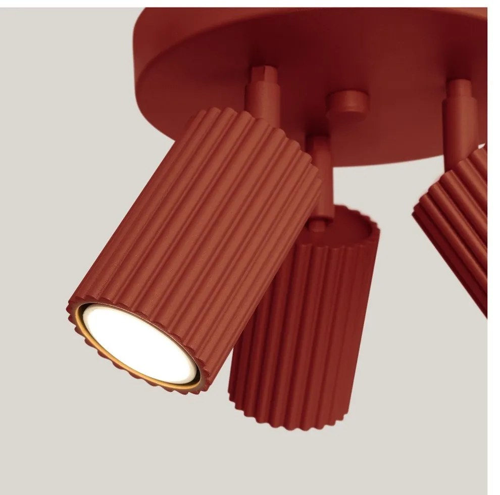 Bodové svietidlo v tehlovej farbe Gleam – Sollux