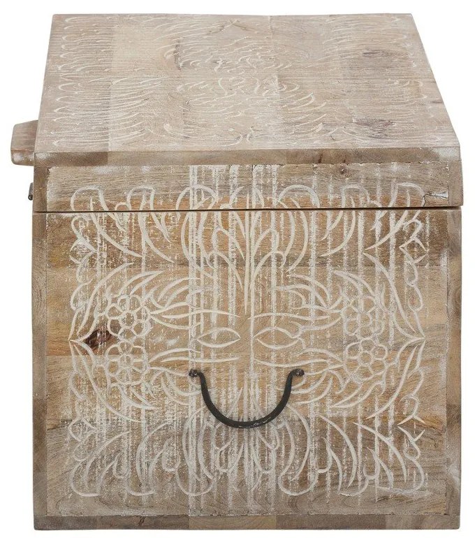 Truhlica z mangového dreva v prírodnej farbe 45x50 cm Malati – Støraa